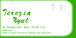 terezia nyul business card